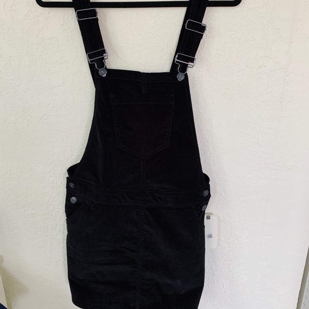 Corduroy dress overalls